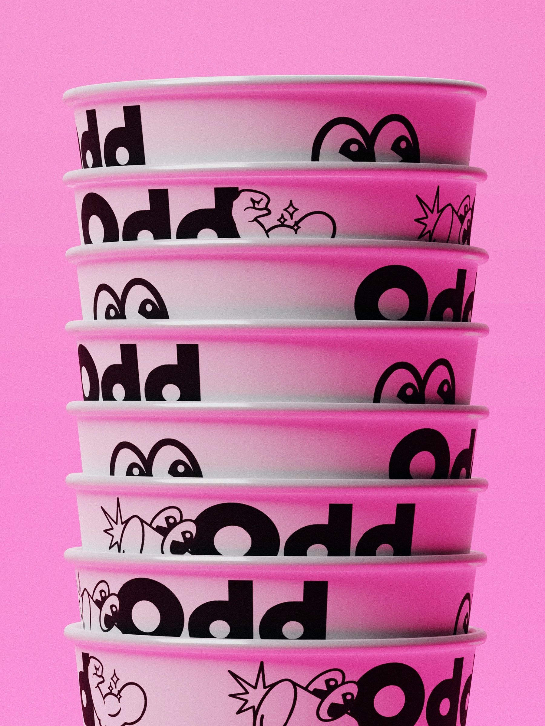 Riley Gardiner - Odd Burger Paper Cup Stack